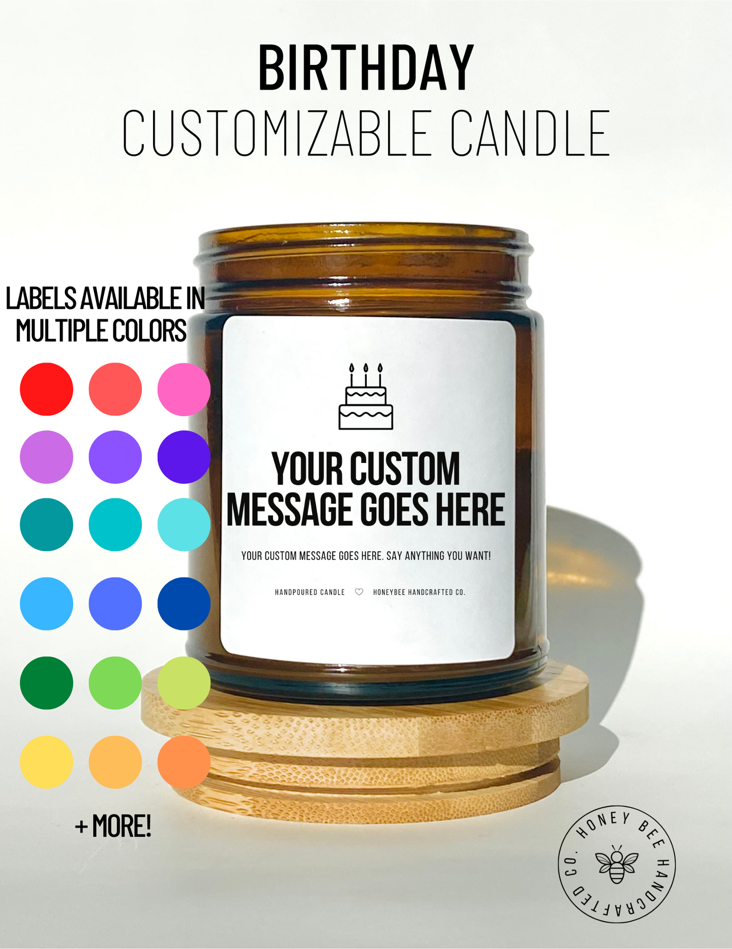 Customizable Birthday Candle