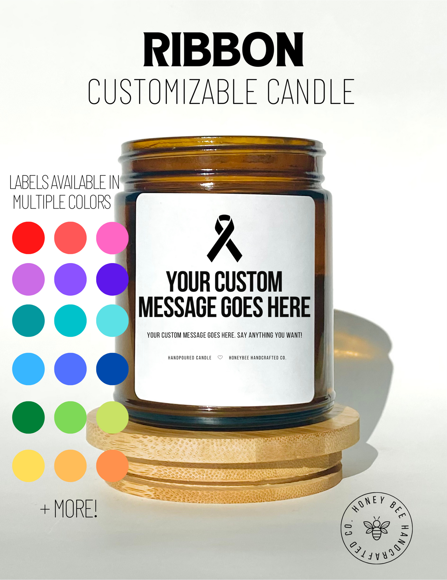 Customizable Ribbon Candle