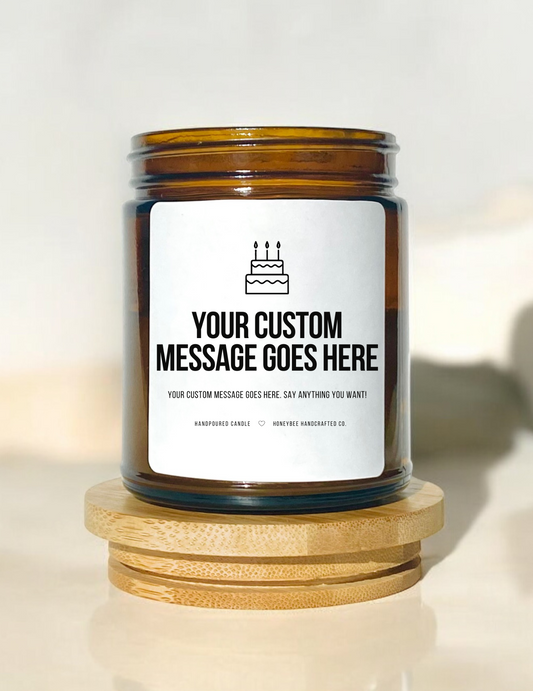 Customizable Birthday Candle