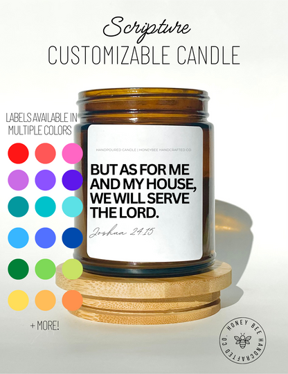 Scripture Custom Candle