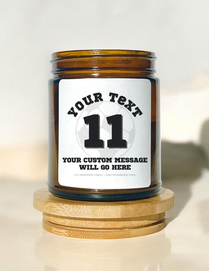 Team Jersey Custom Candle