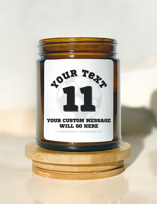 Customizable Team Jersey Candle