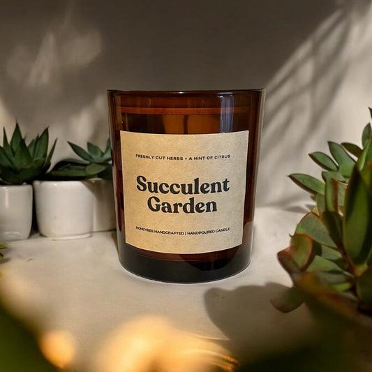 Succulent Garden Candle