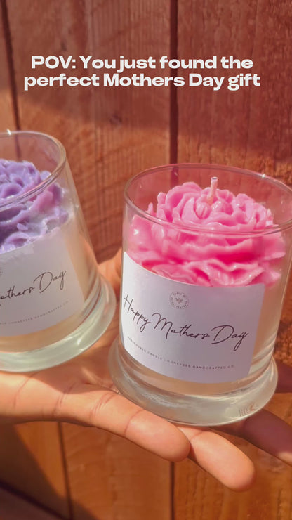 Mothers Day Flower Candles